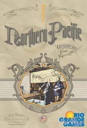 Northern Pacific board game box cover art