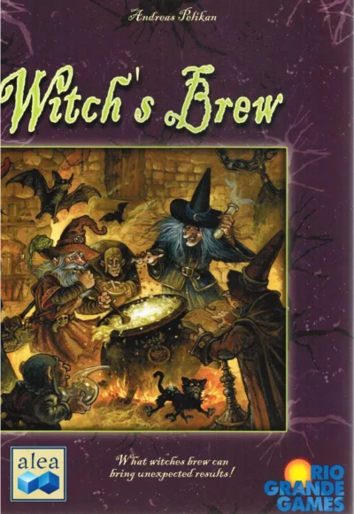Witch's Brew board game box cover art